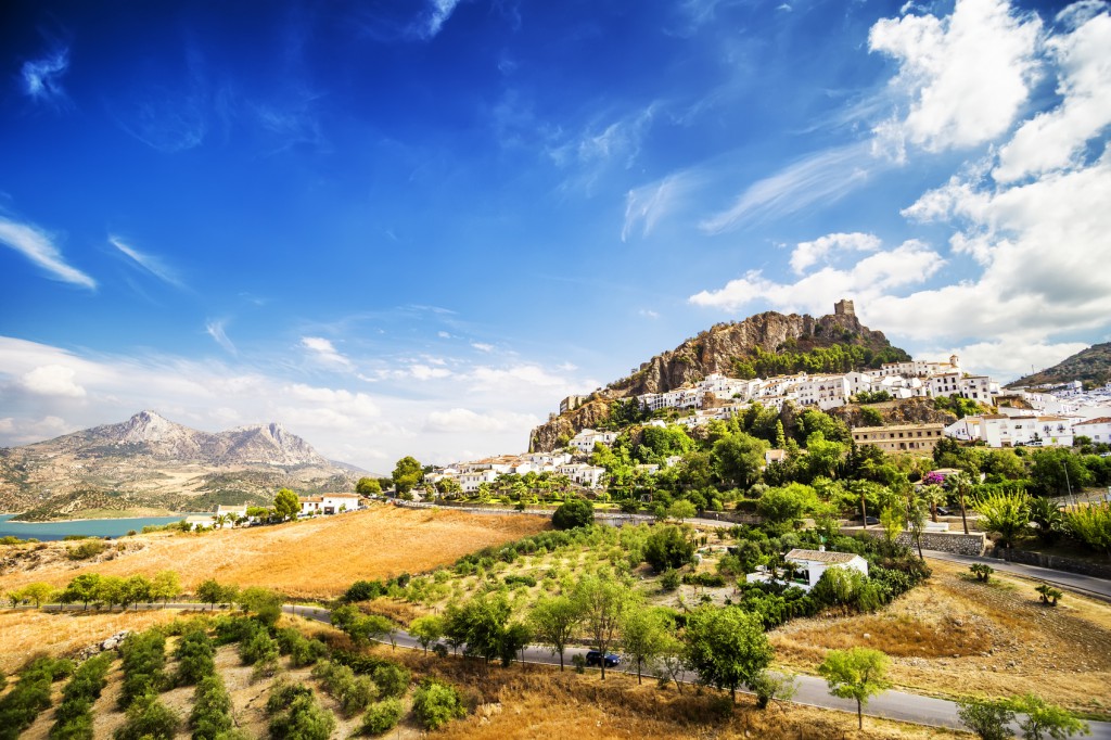Zahara de la Sierra,town located in Cadiz, Andalusia, Spain